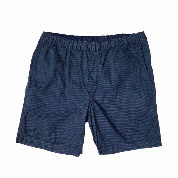 *NWOT Navy Blue Cotton Casual Bermuda Men’s Shorts - Picture 1 of 5